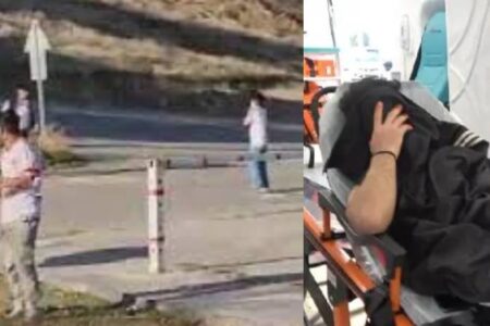 Sechs afghanische Staatsangehörige zogen ein Messer und griffen die Menschen, die sie blockierten, mit einem Gürtel an.